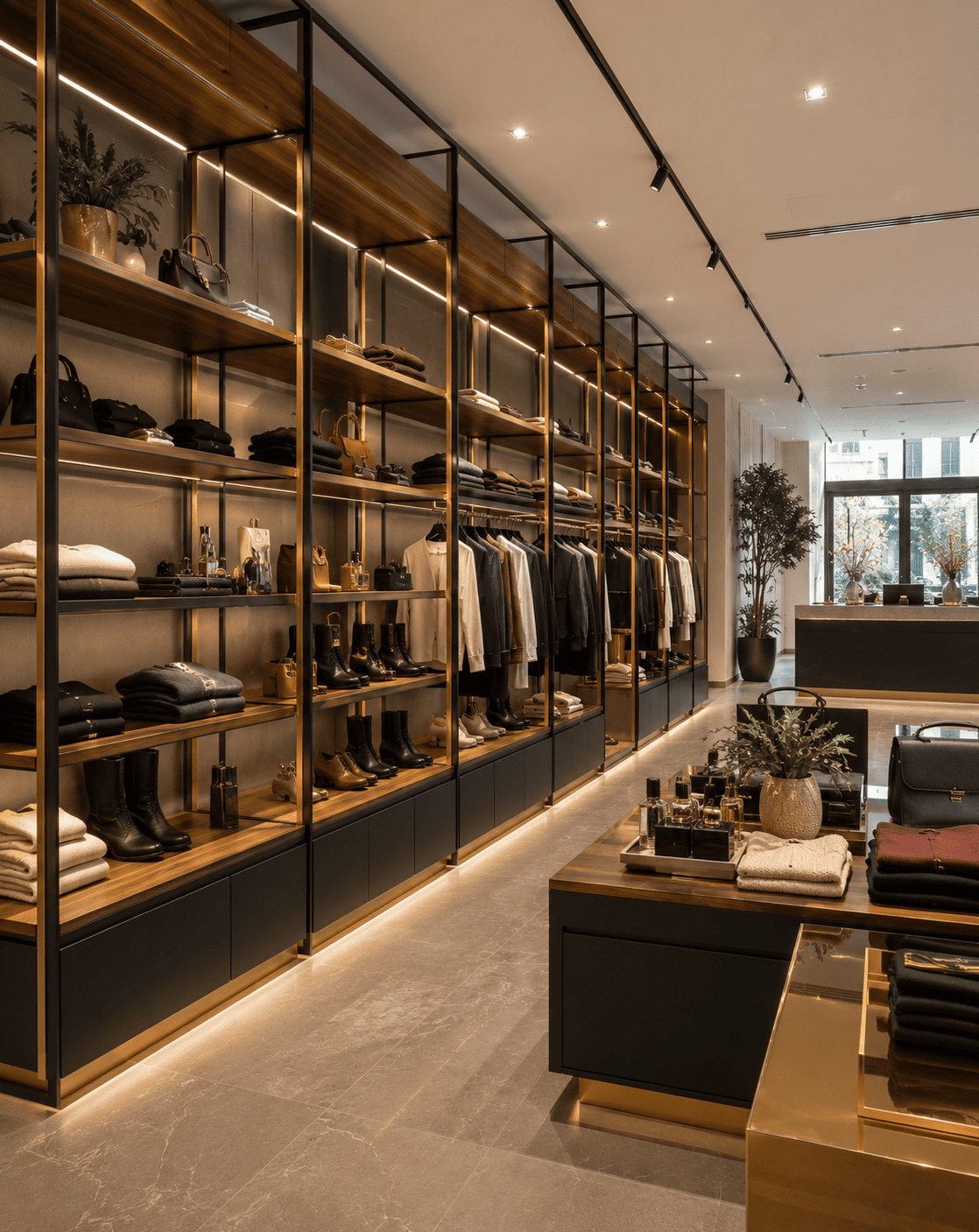 Boutique retail shelving fitout